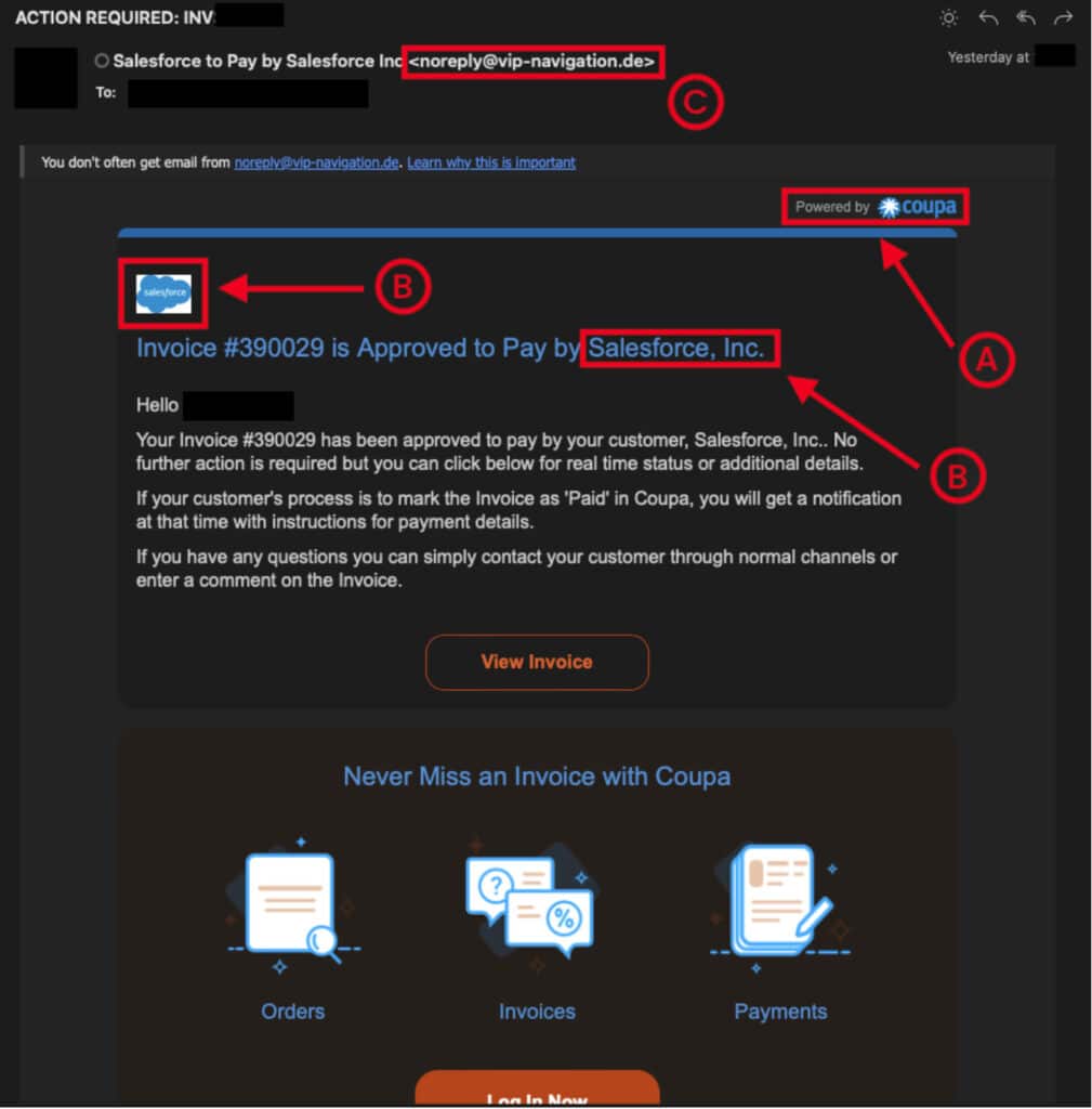 Inbound Email Malicious Indicators With Identifiers