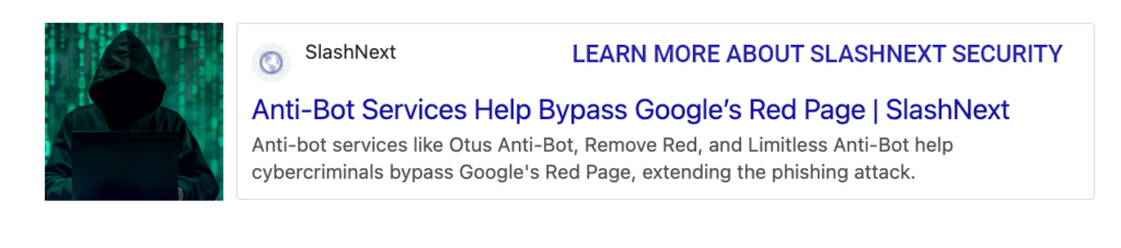 Learn about anti-bot services bypassing Google Red pages